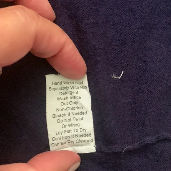 Cabi open front waterfall cardigan. Blueberry; large - Picture 7 of 7